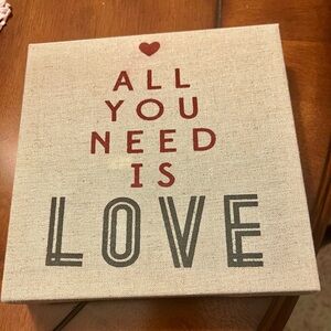 Canvas Wall Art with Love Quote